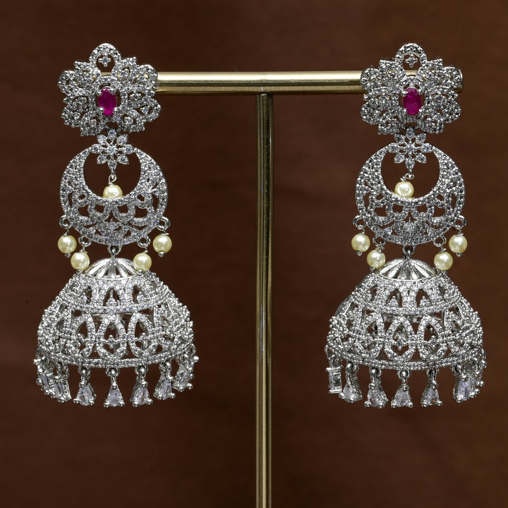 CZ Jhumka Earrings