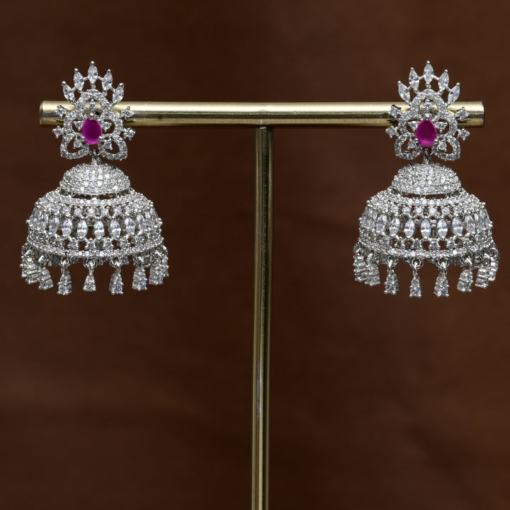 CZ Jhumka Earrings