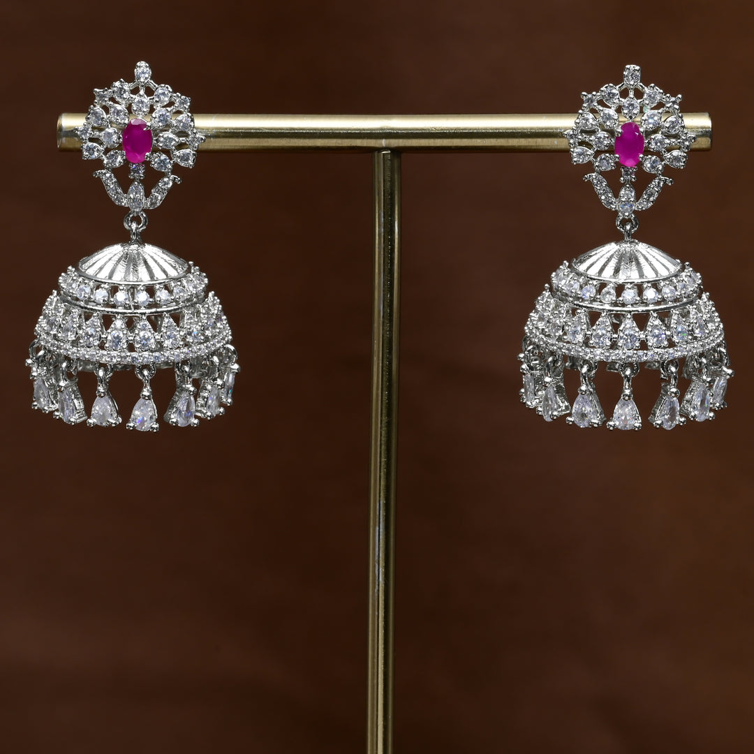 CZ Jhumka Earrings