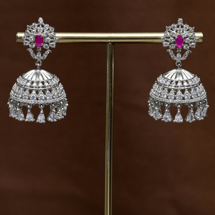 CZ Jhumka Earrings