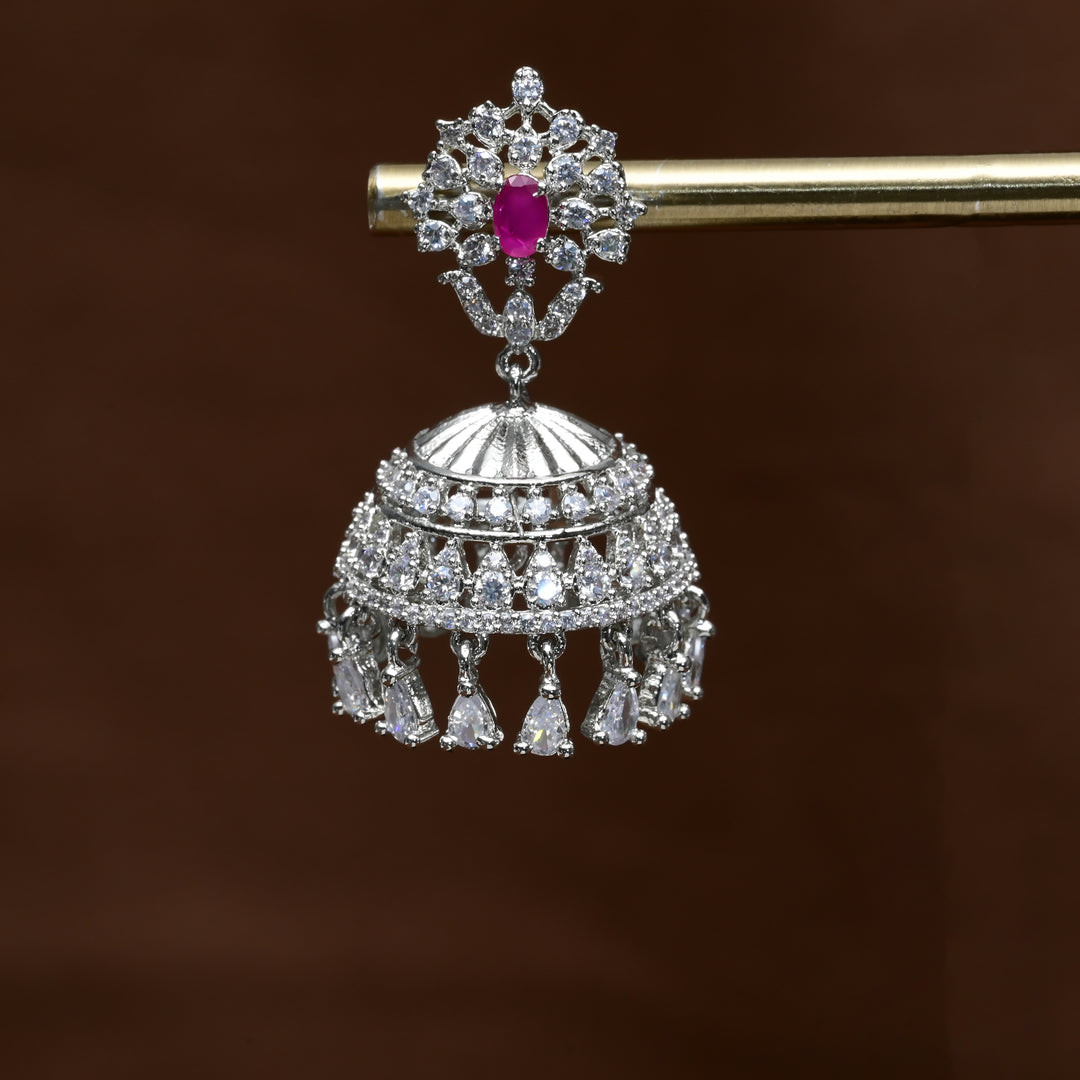 CZ Jhumka Earrings