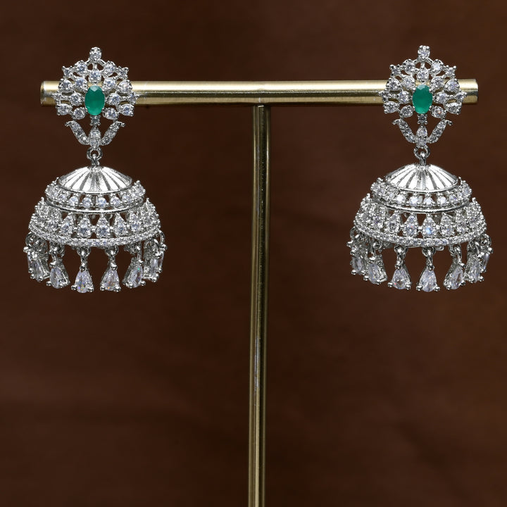 CZ Jhumka Earrings