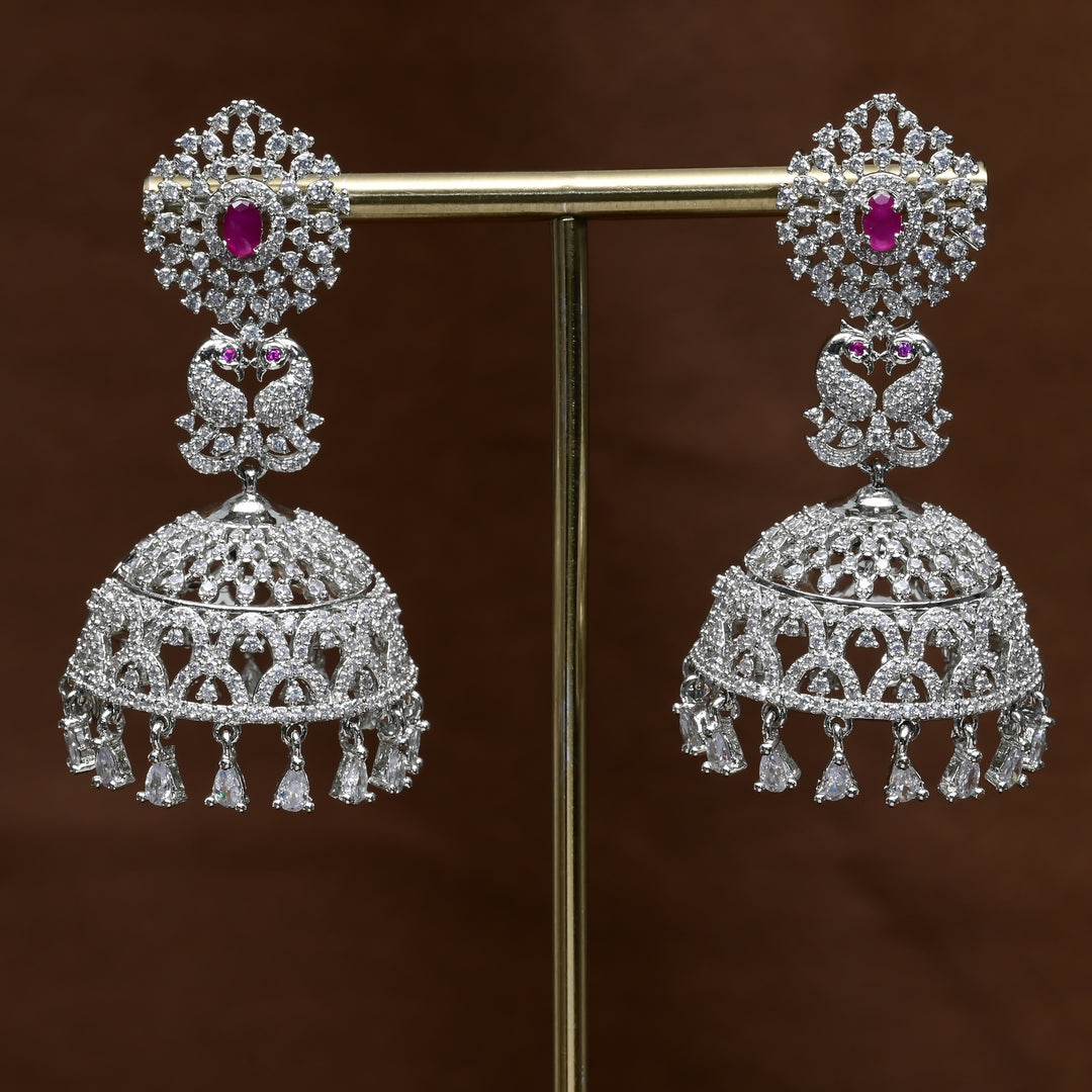 CZ Jhumka Earrings