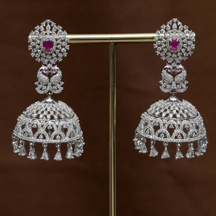 CZ Jhumka Earrings
