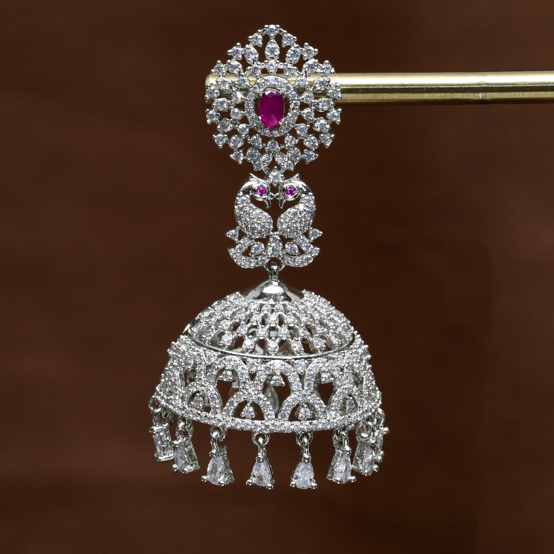 CZ Jhumka Earrings