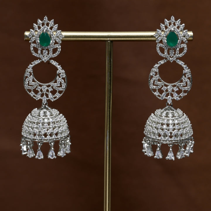 CZ Jhumka Earrings
