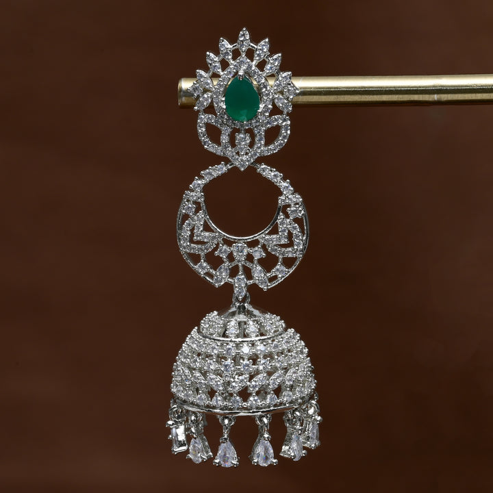 CZ Jhumka Earrings