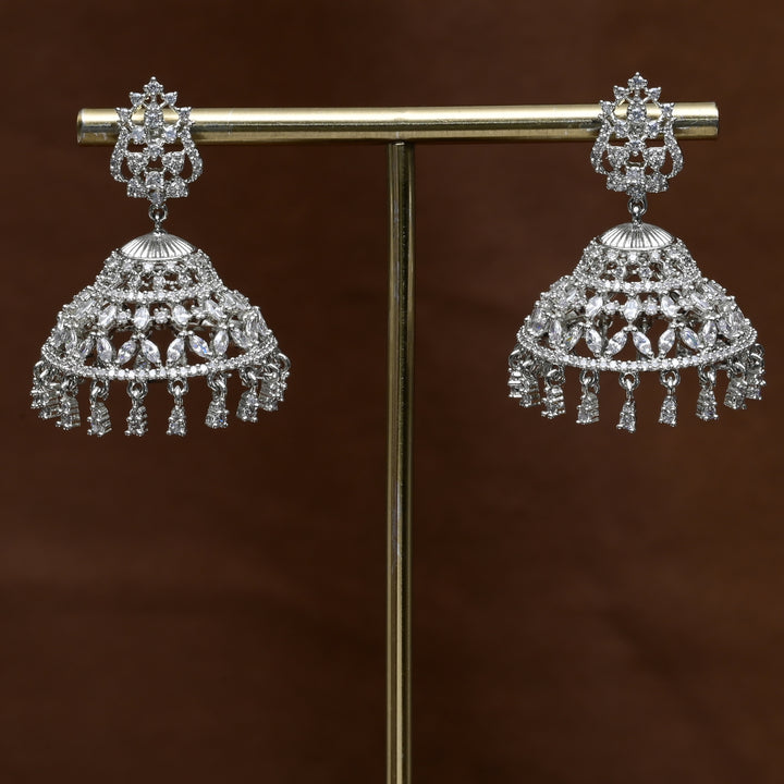CZ Jhumka Earrings