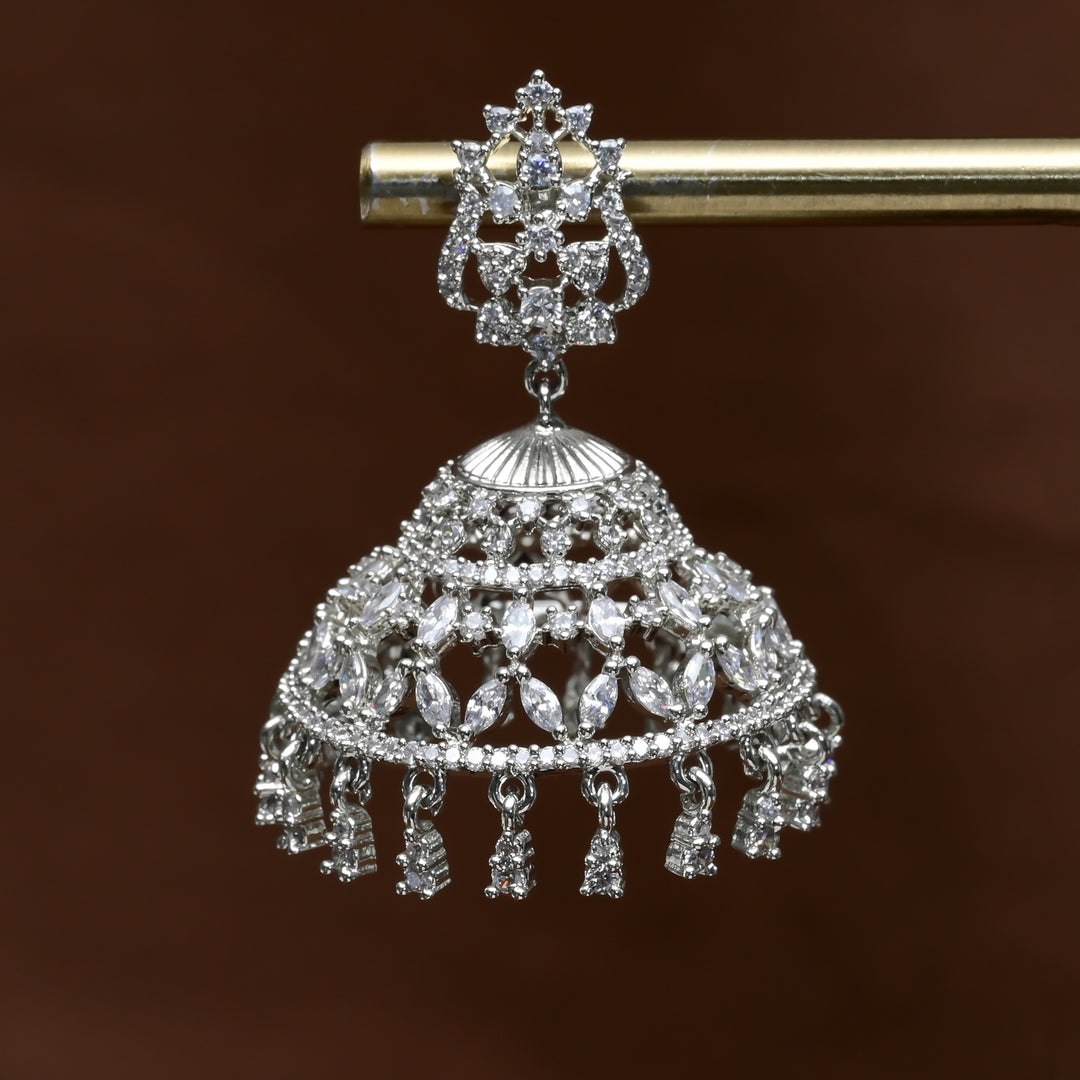 CZ Jhumka Earrings