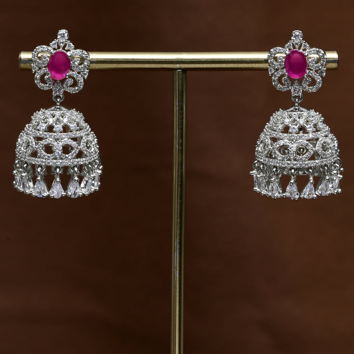 CZ Jhumka Earrings