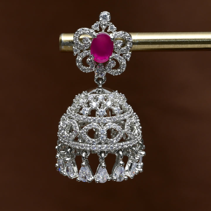 CZ Jhumka Earrings