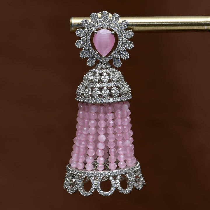 CZ Jhumka Earrings