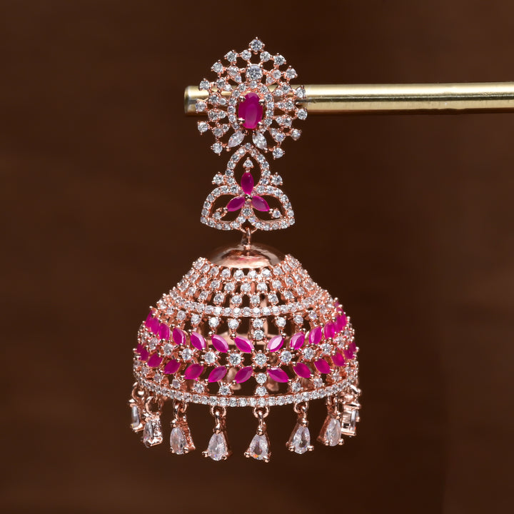 CZ Jhumka Earrings