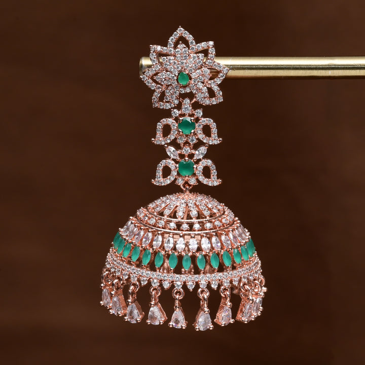 CZ Jhumka Earrings