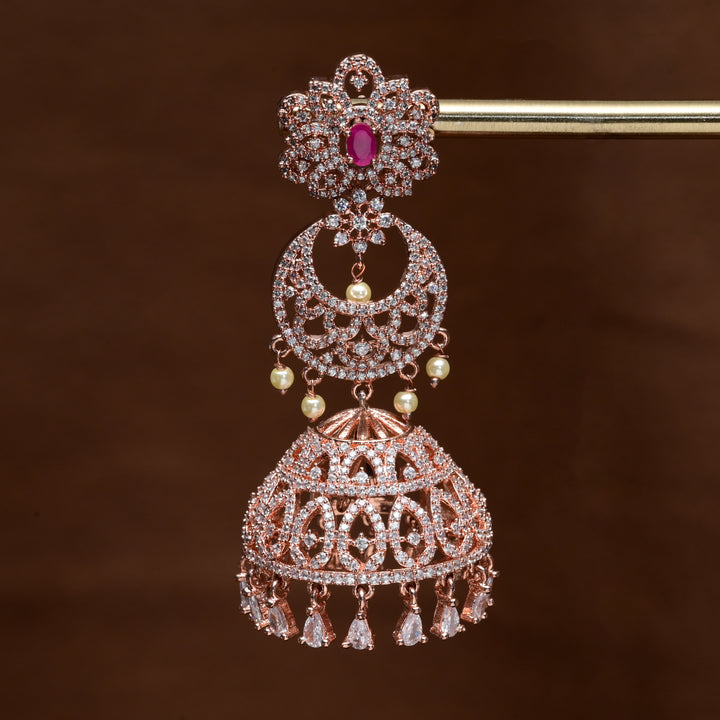CZ Jhumka Earrings