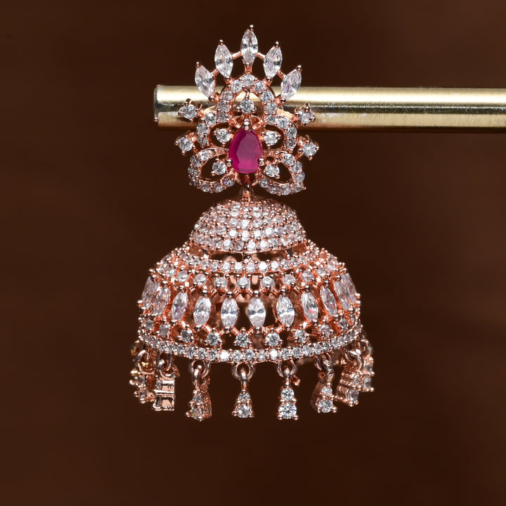CZ Jhumka Earrings
