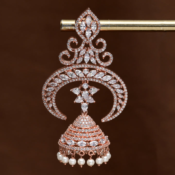 CZ Jhumka Earrings