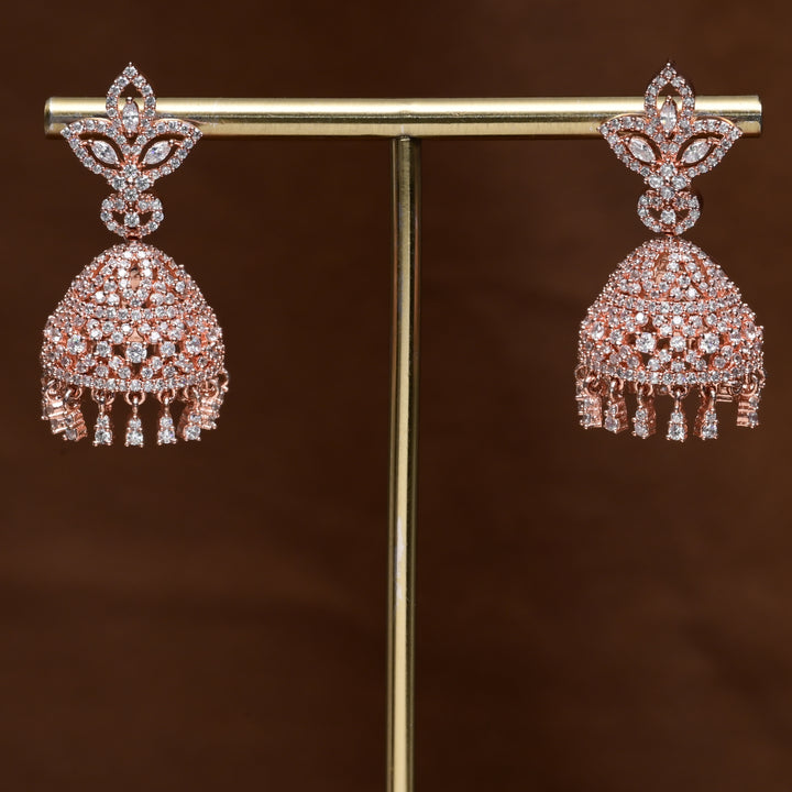 CZ Jhumka Earrings