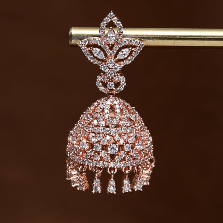 CZ Jhumka Earrings
