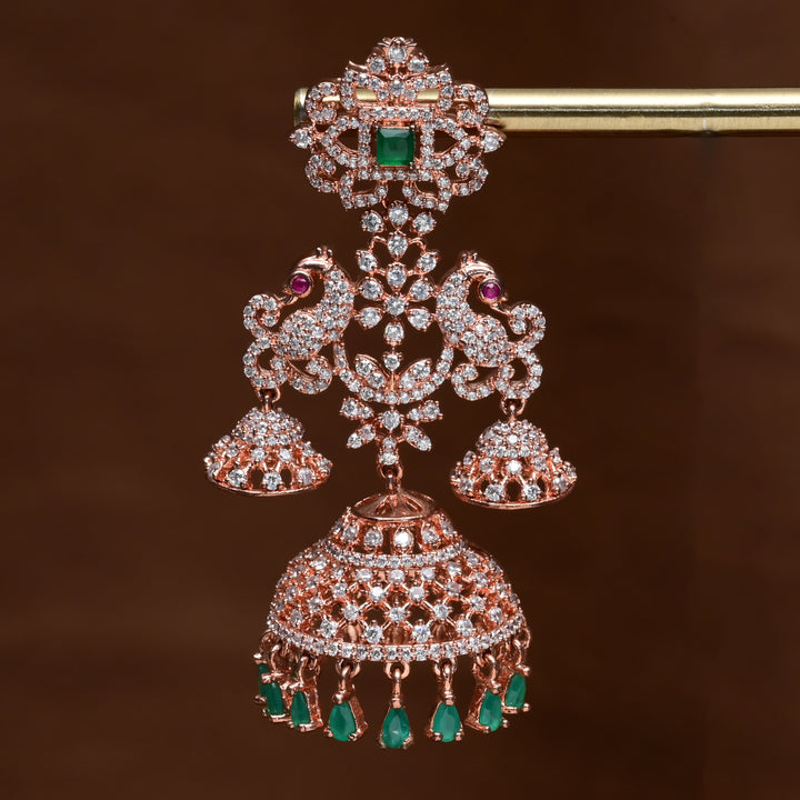CZ Jhumka Earrings