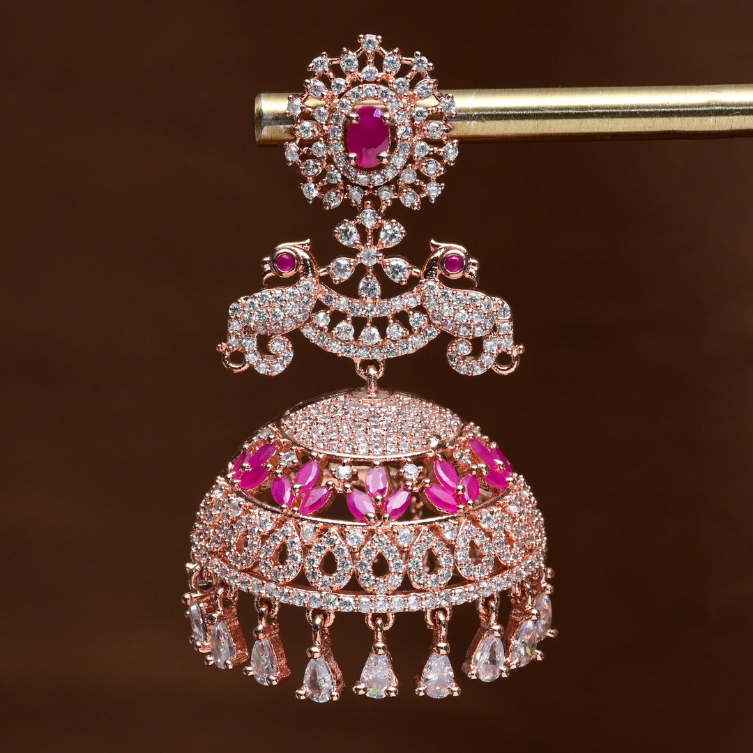 CZ Jhumka Earrings