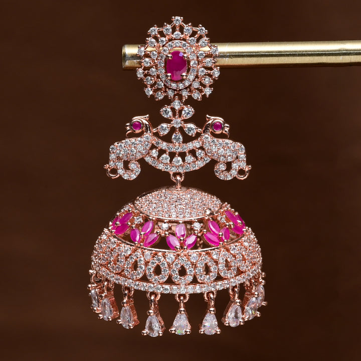 CZ Jhumka Earrings