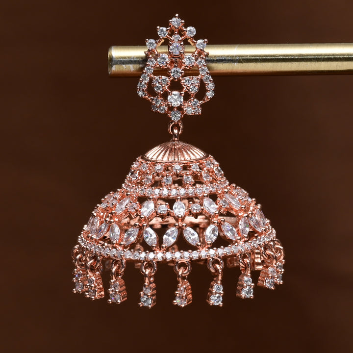 CZ Jhumka Earrings