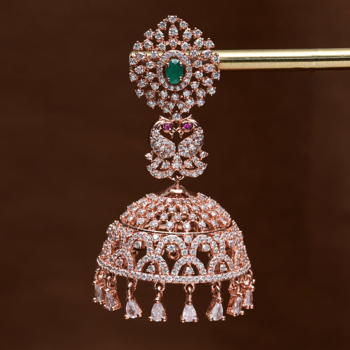 CZ Jhumka Earrings