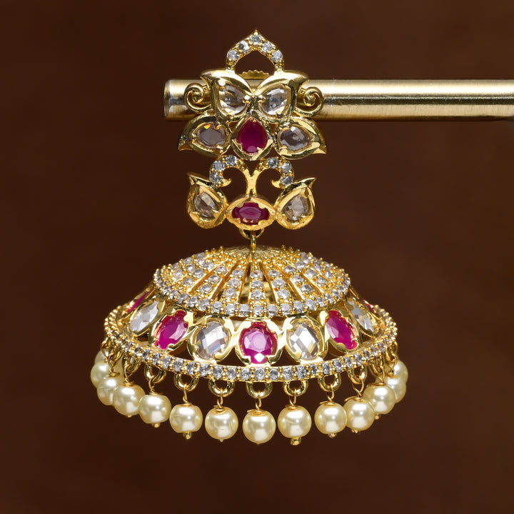Uncut Polki Jhumka Earrings