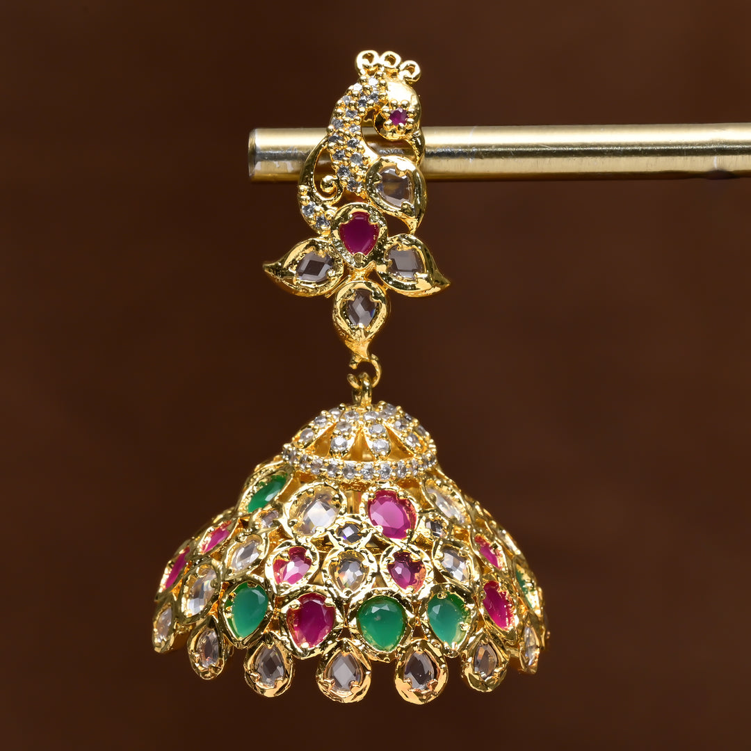 Uncut Polki Jhumka Earrings