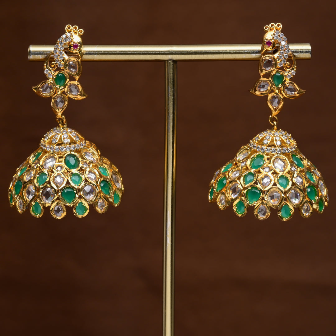 Uncut Polki Jhumka Earrings