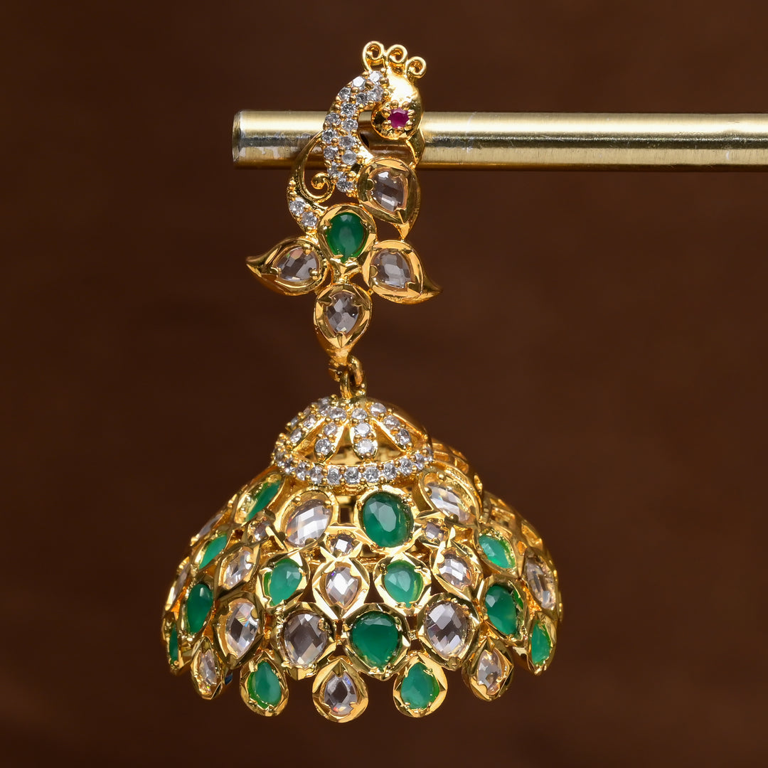Uncut Polki Jhumka Earrings