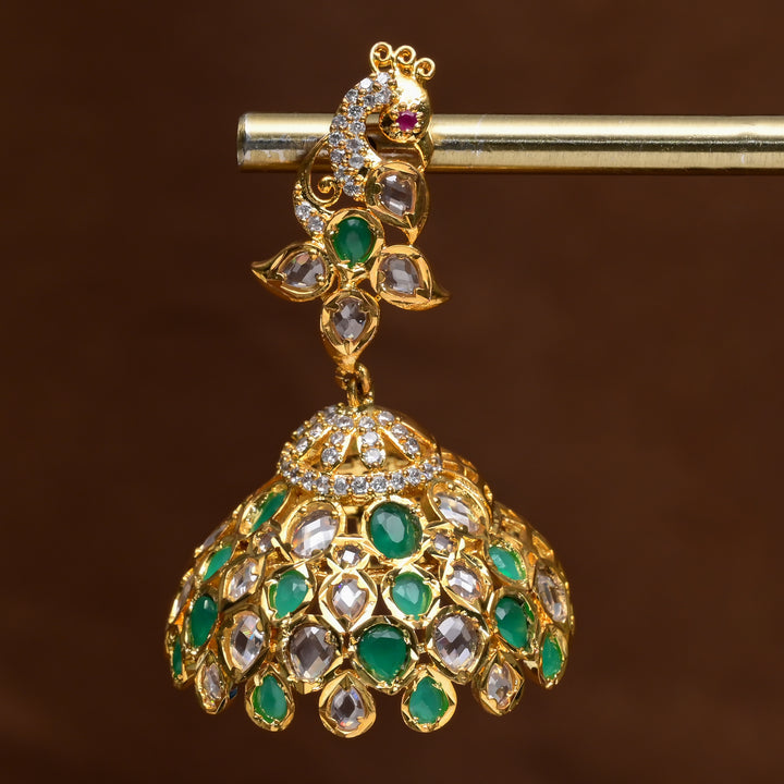 Uncut Polki Jhumka Earrings