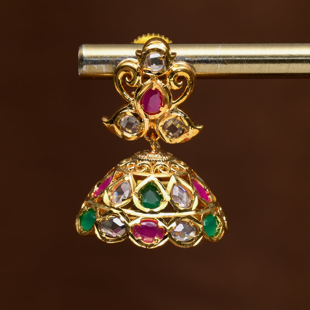 Uncut Polki Jhumka Earrings