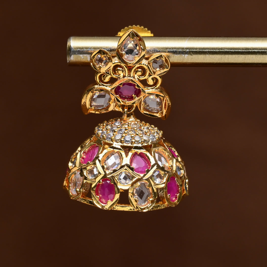 Uncut Polki Jhumka Earrings