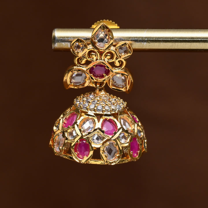 Uncut Polki Jhumka Earrings