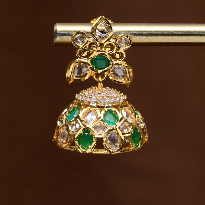 Uncut Polki Jhumka Earrings