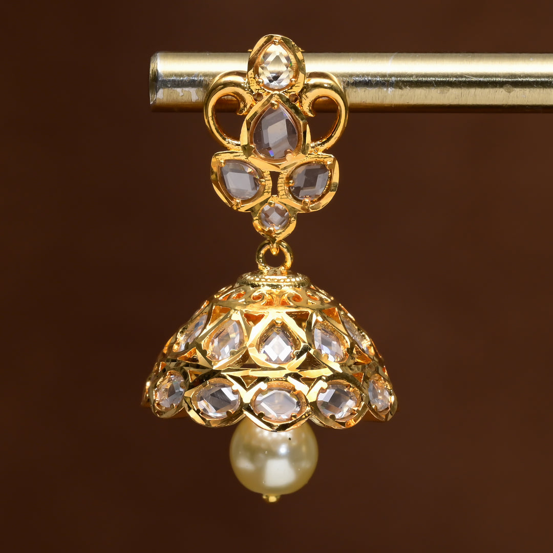 Uncut Polki Jhumka Earrings