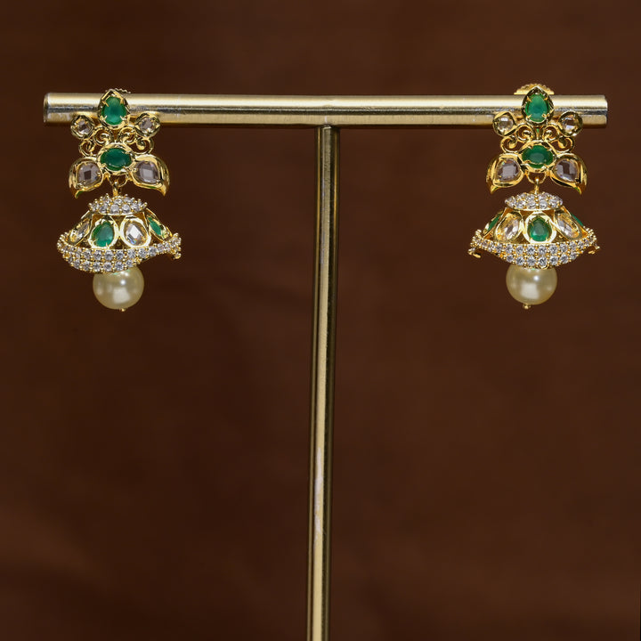 Uncut Polki Jhumka Earrings