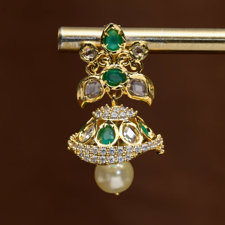 Uncut Polki Jhumka Earrings