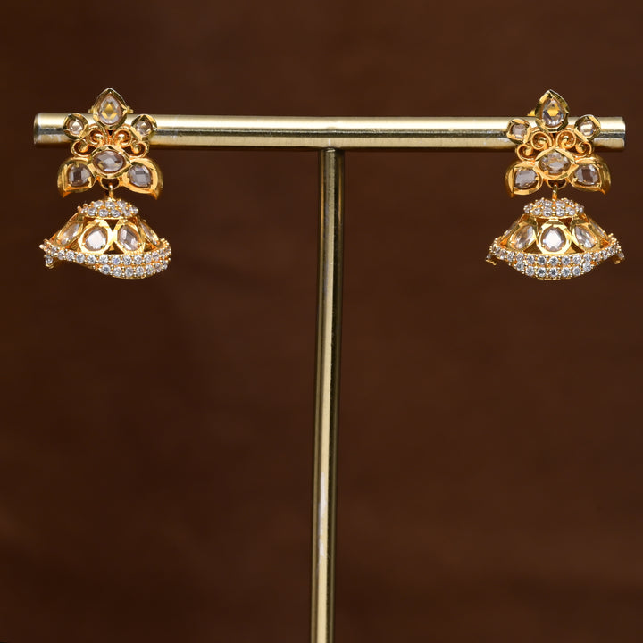 Uncut Polki Jhumka Earrings