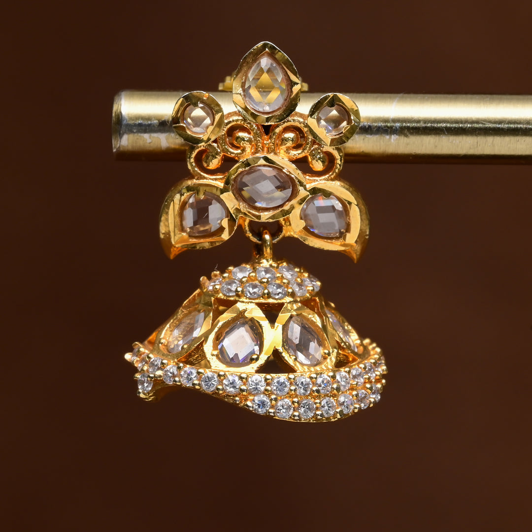 Uncut Polki Jhumka Earrings