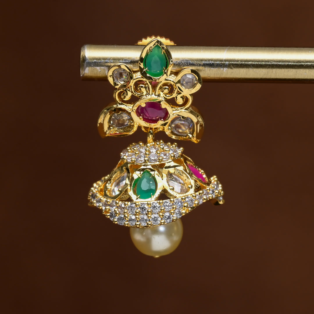 Uncut Polki Jhumka Earrings