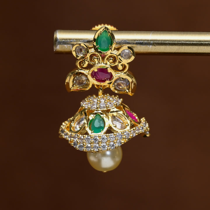 Uncut Polki Jhumka Earrings