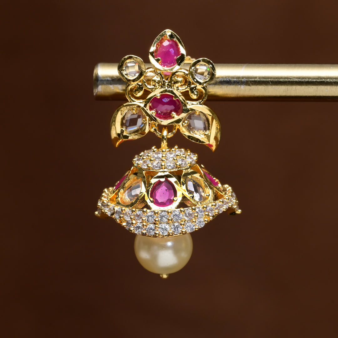 Uncut Polki Jhumka Earrings