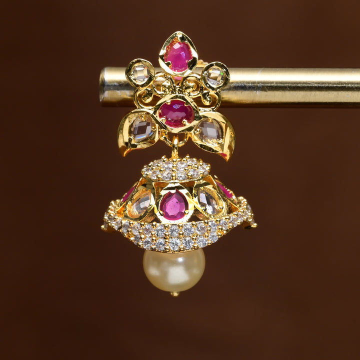 Uncut Polki Jhumka Earrings