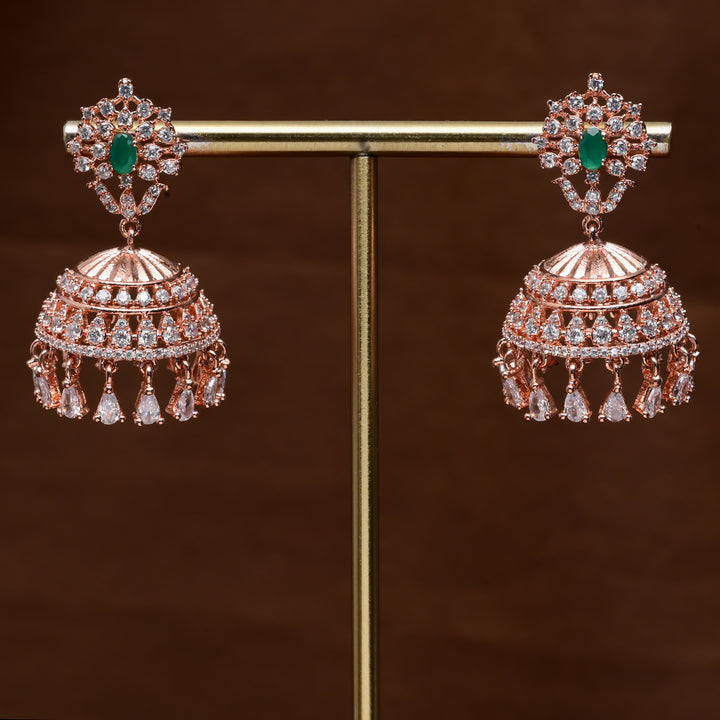CZ Jhumka Earrings