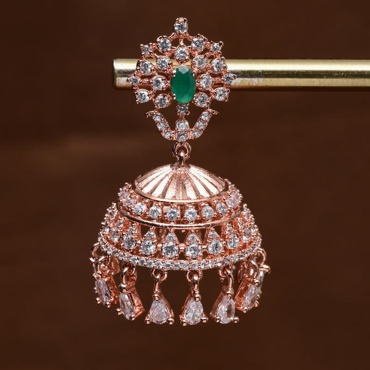 CZ Jhumka Earrings