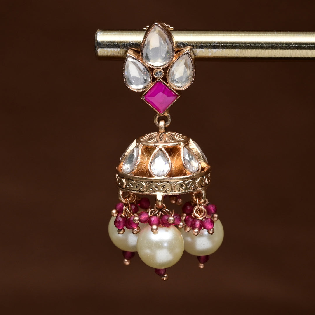 Moissanite Jhumka Earrings