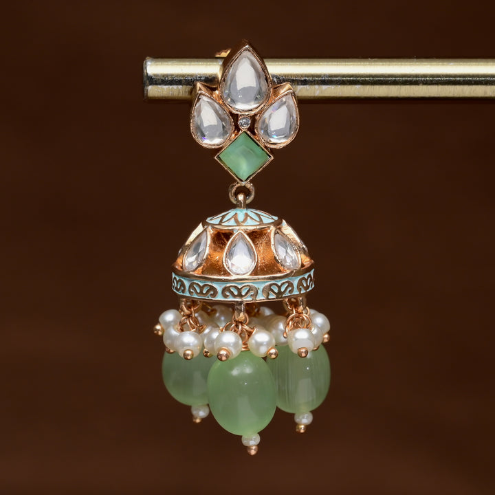 Moissanite Jhumka Earrings